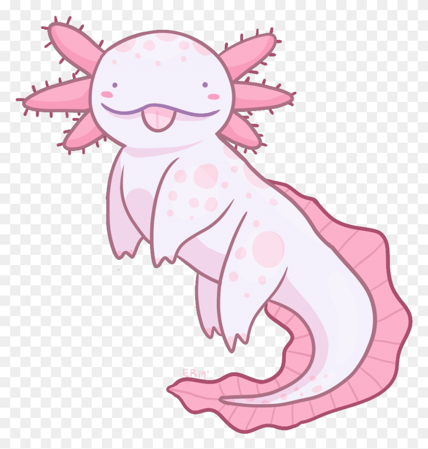 926x975 Found This Axolotl From A Few Nights Ago Illustration, Hat, Clothing, Apparel HD PNG Download