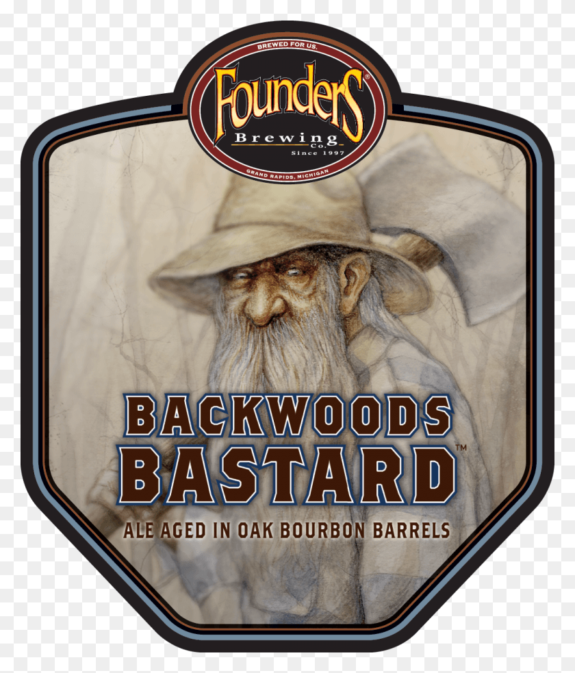 1014x1200 Founders Backwoods Bastard, Face, Person, Human HD PNG Download