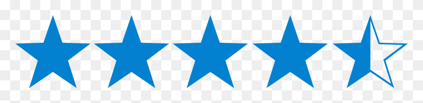 1834x343 Four And One Half Star Rating Four And A Half Stars, Symbol, Star Symbol HD PNG Download