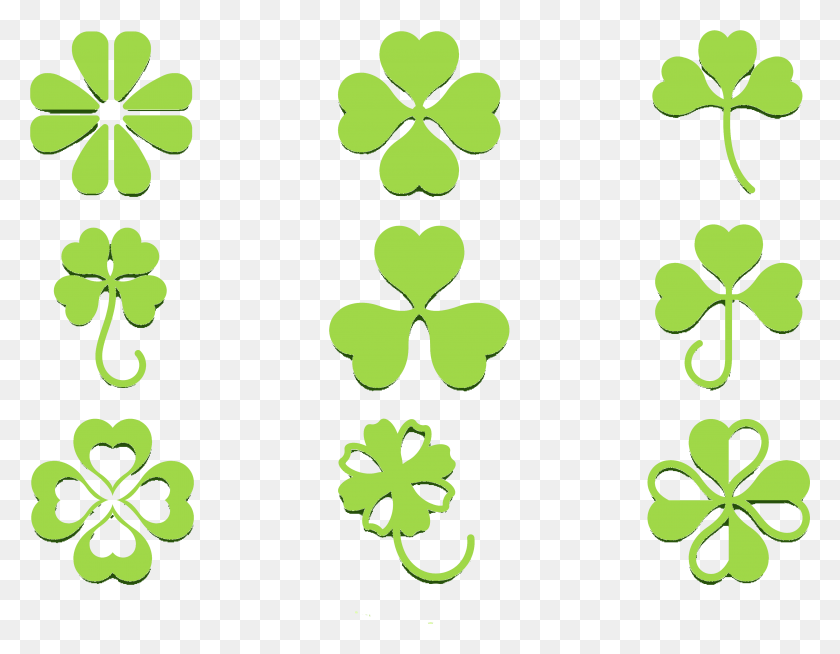 3742x2851 Four Leaf Clover Icon, Graphics, Floral Design HD PNG Download