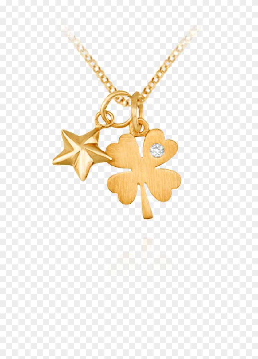 556x1111 Four Leaf Clover Necklace Pendant, Star Symbol, Symbol, Jewelry HD PNG Download