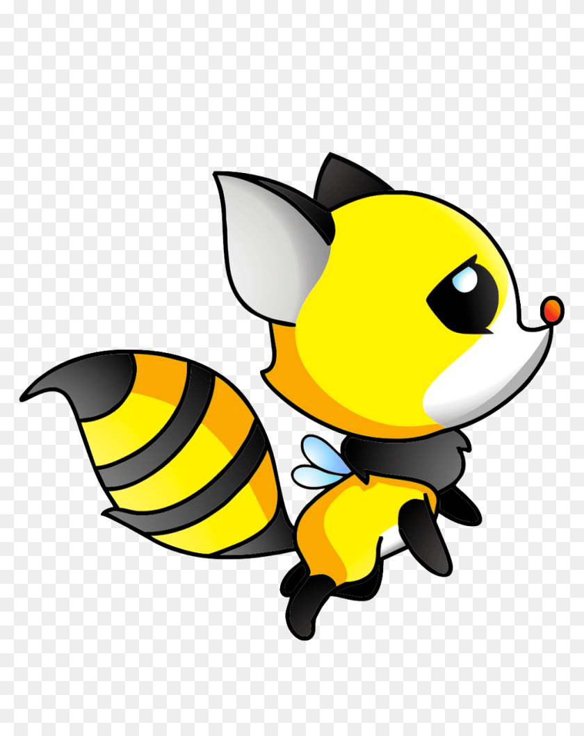 1015x1280 Fox Bee Clipart, Animal, Honey Bee, Insect, Invertebrate PNG