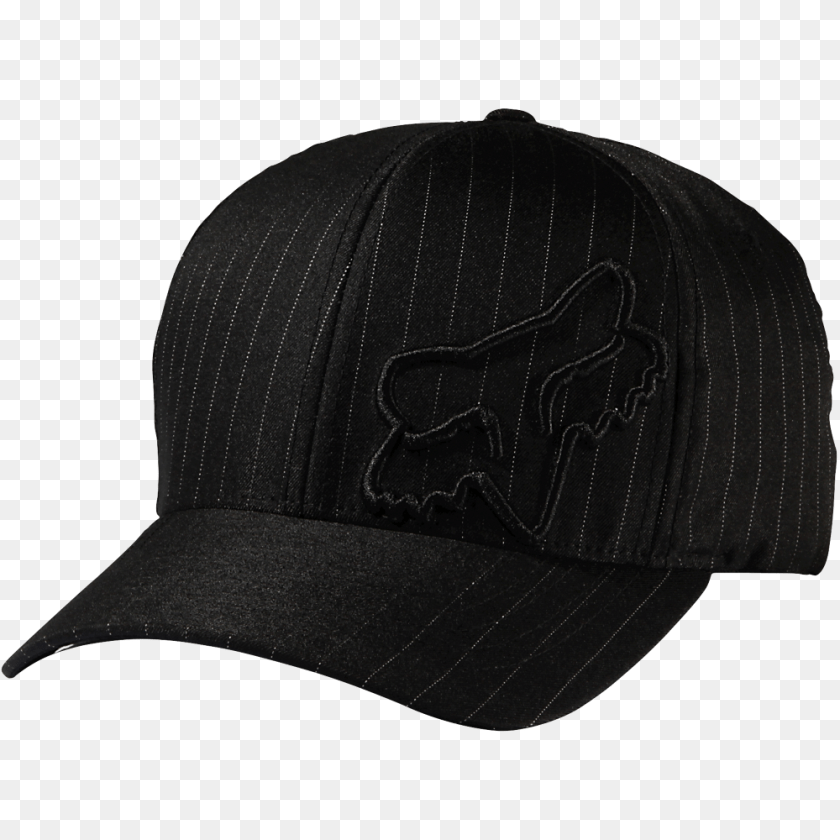 1000x1000 Fox Clothing Flex Flexfit Hat Black Pinstripe, Baseball Cap, Cap Transparent PNG