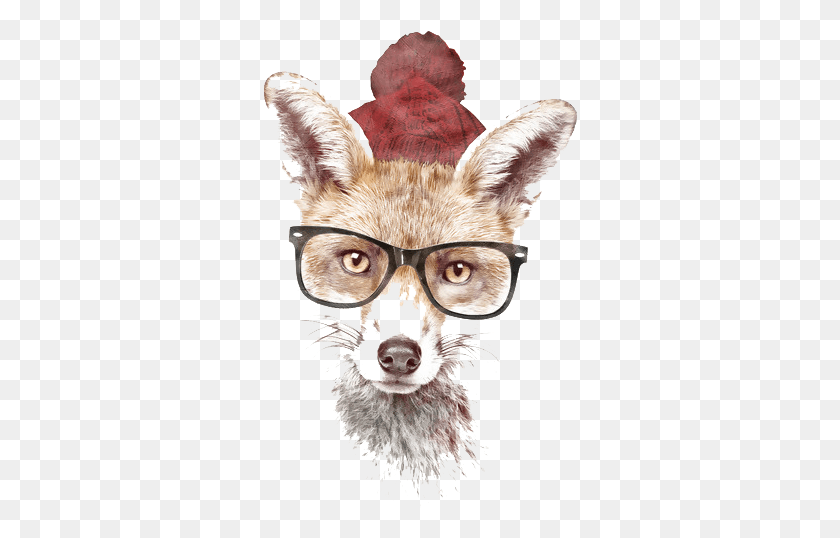 316x478 Fox Images Clip Art Hipster Fox, Glasses, Accessories, Accessory HD PNG Download