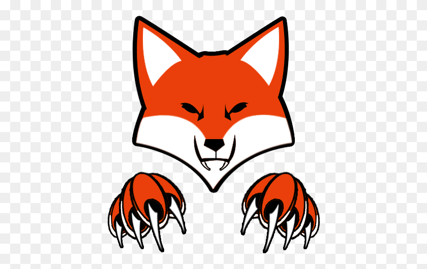 420x470 Fox Logo Hecho Por Mí Zorro Rojo, Halloween, Garra, Gancho Hd Png
