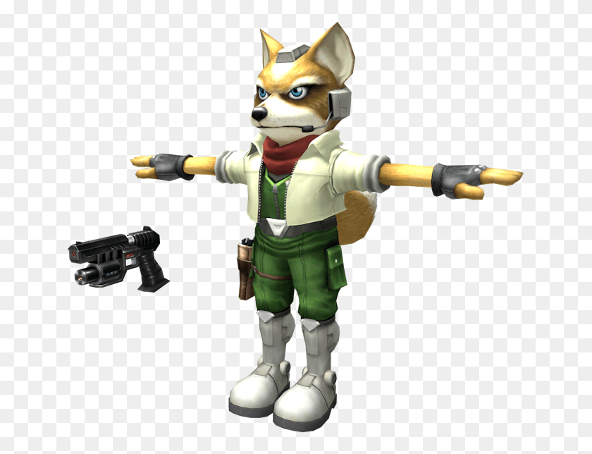 649x584 Fox Melee Melee Fox T Pose, Toy, Robot, Weapon HD PNG Download