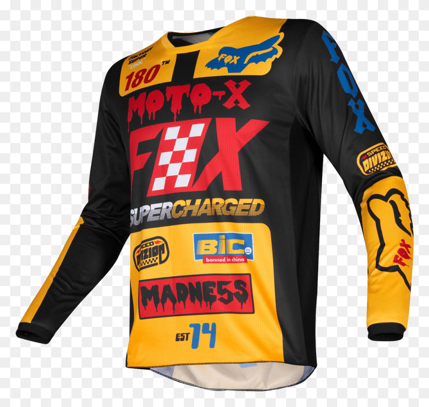 1001x946 Fox Moto X Jersey, Clothing, Apparel, Sleeve HD PNG Download