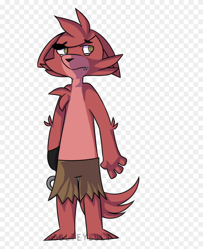 536x972 Foxy By Bolteybolt Cartoon, Clothing, Apparel, Person HD PNG Download