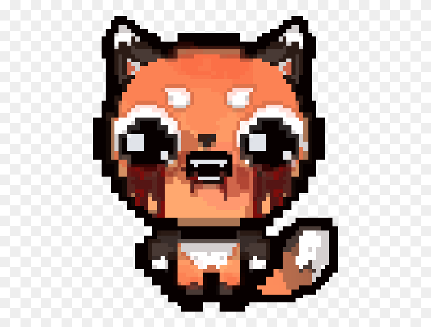 479x577 Foxy Isaac Pixel Art Inspired By The Binding Of Isaac Binding Of Isaac Pixel Art, Rug, Plant, Super Mario HD PNG Download