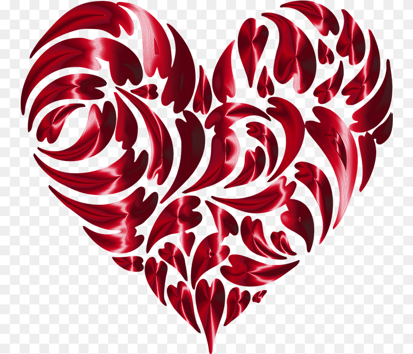 758x721 Fractal Abstract Photo1 Heart Design, Adult, Female, Person, Woman PNG