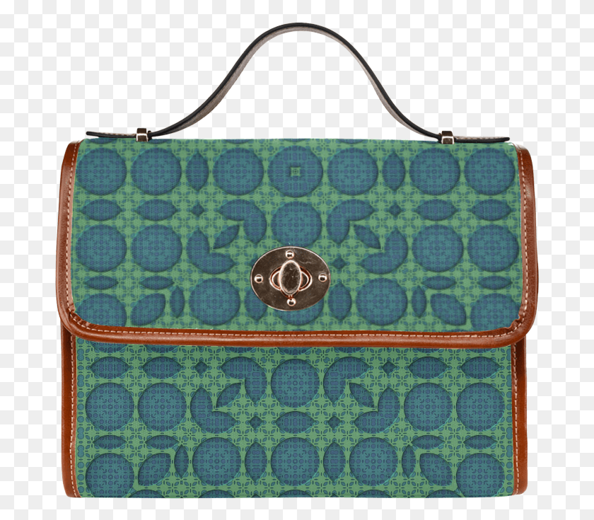 686x675 Fractal Grid Pattern Waterproof Canvas Bagall Over Bag, Purse, Handbag, Accessories HD PNG Download