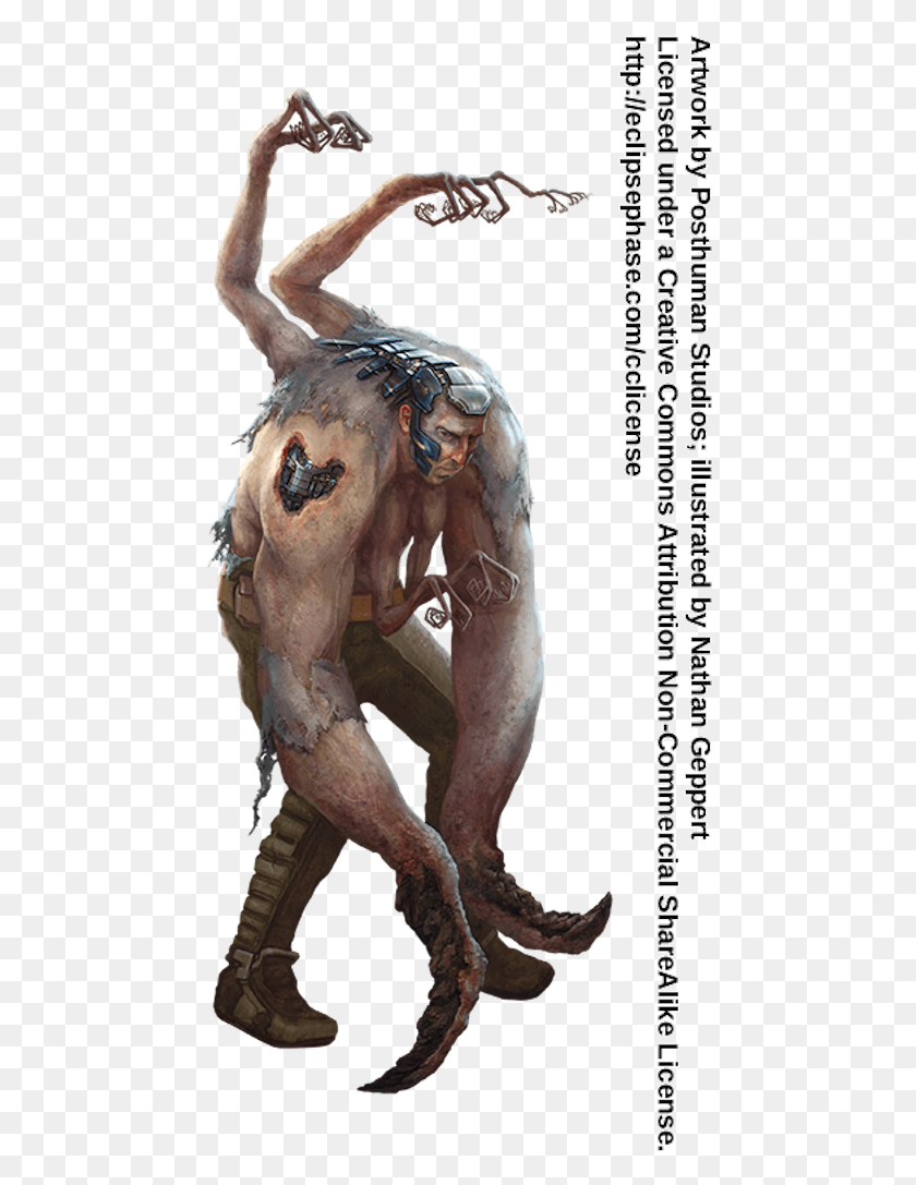 470x1027 Fractal Troll Fiddler Crab, Person, Human, Figurine Descargar Hd Png