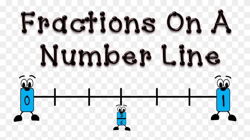 750x410 Fractions Cliparts Fraction Number Line Clipart, Text, Alphabet, Word HD PNG Download