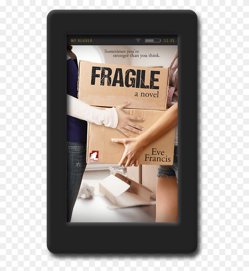 539x854 Fragile By Eve Francis Tablet Computer, Entrega De Paquetes, Persona, Caja Hd Png