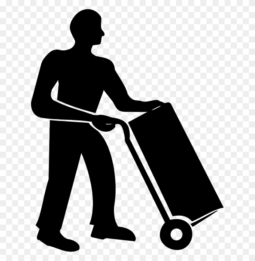 635x800 Fragile Clip Art Workers Clipart Trolley, Bow, Female, Dress HD PNG Download