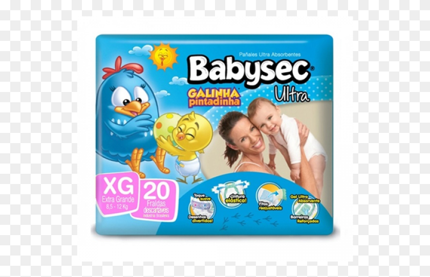 541x482 Fralda Babysec Galinha Pintadinha Xg Babysec Premium, Person, Human, Diaper HD PNG Download