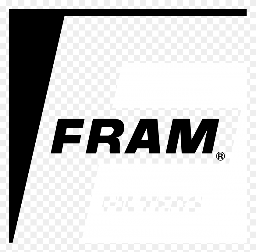 2400x2363 Fram Filters Logo Черно-Белая Графика, Текст, Символ, Товарный Знак Hd Png Скачать