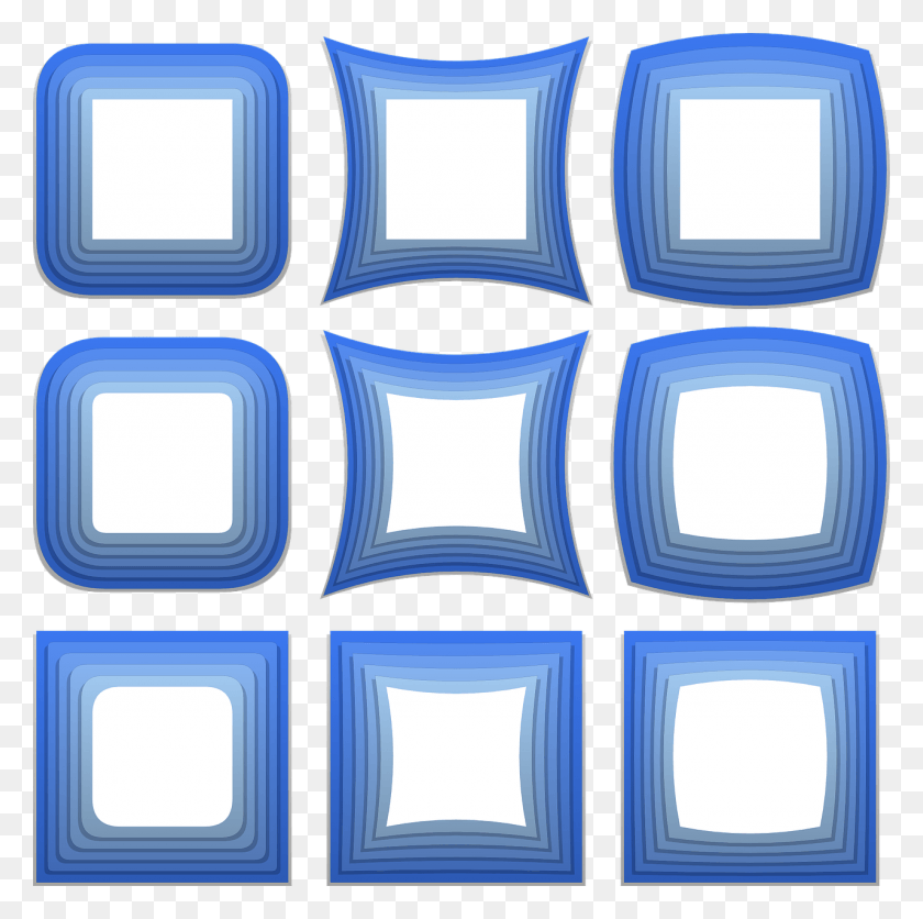 1280x1274 Рамка Синяя Граница Изолированное Изображение, Электроника, Экран, Монитор Hd Png Скачать