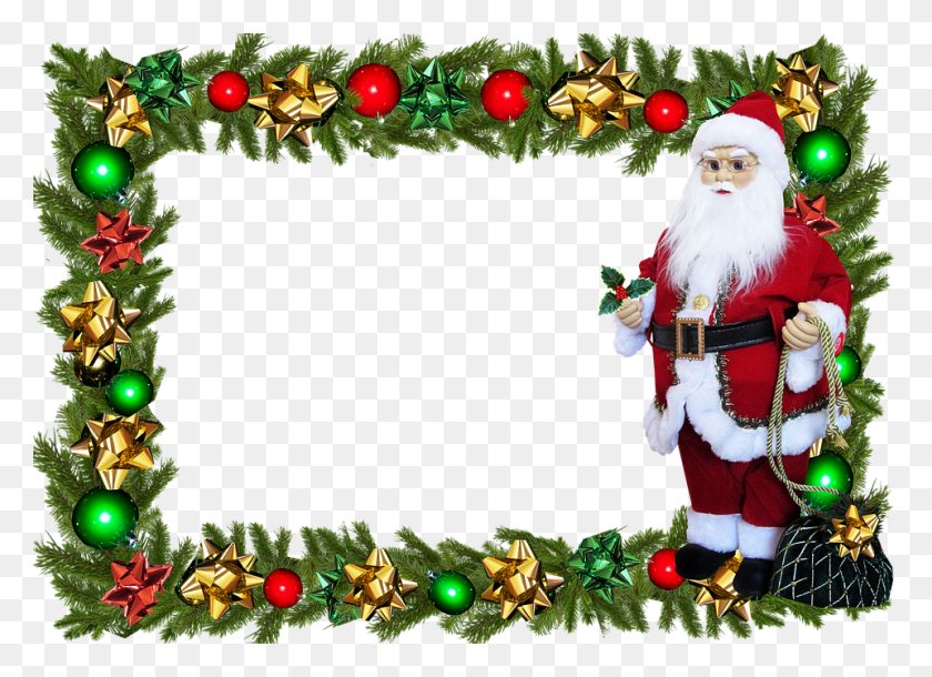 960x677 Descargar Png Marco Borde Navidad Santa Feliz Navidad Imágenes, Cascanueces, Persona, Humano Hd Png