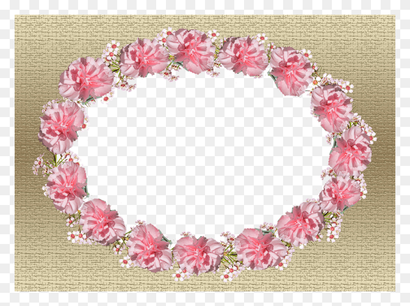 960x698 Frame Card Border Decorative Floral Frame Oblong, Plant, Flower, Blossom HD PNG Download