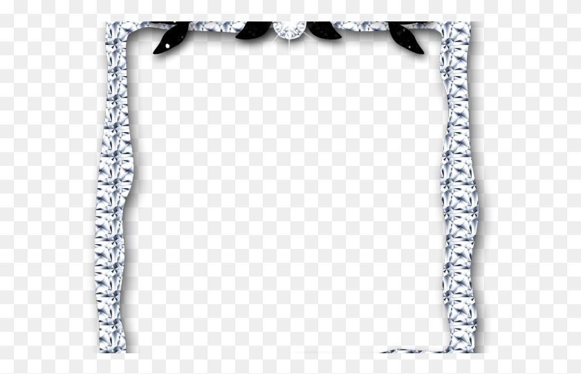 589x481 Frame Clipart Glitter Diamond Border Transparent Background, Ice, Outdoors, Nature HD PNG Download