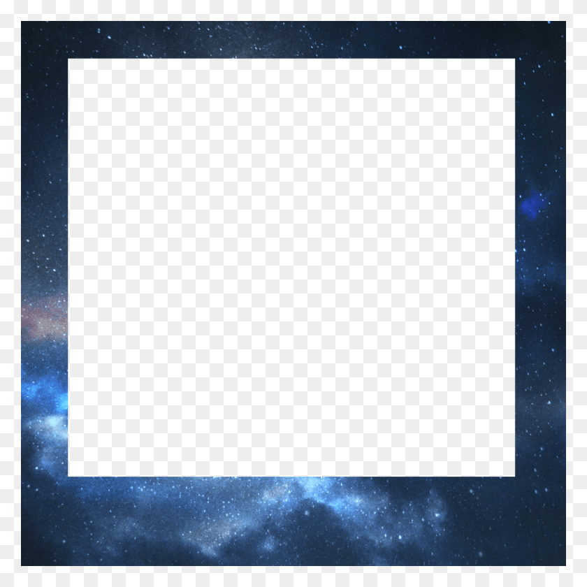 1024x1024 Frame Design Polaroid Galaxy Tumblr Freetoedit Galaxy Polaroid Frame, Nature, Astronomy, Outer Space HD PNG Download