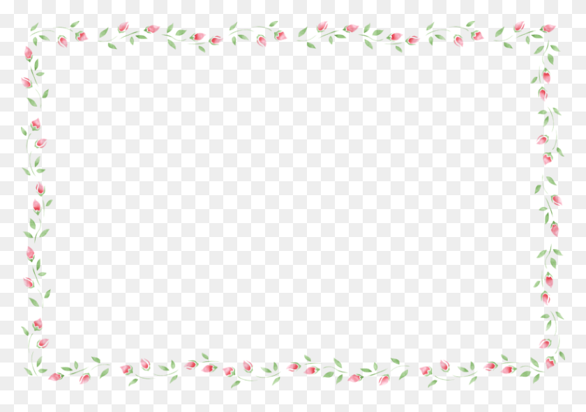 818x557 Marco De Ilustración Floral, Planta, Pétalo, Flor Hd Png Descargar