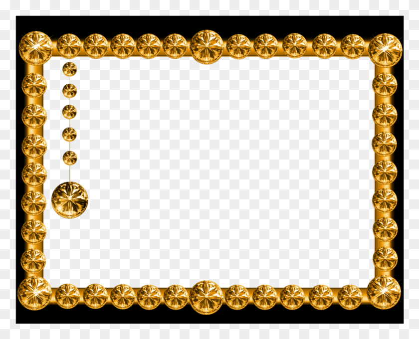 976x777 Frame Gold Transpa Pictures Free Icons And Backgrounds Golden Frame, Chain, Hip, Bracelet HD PNG Download