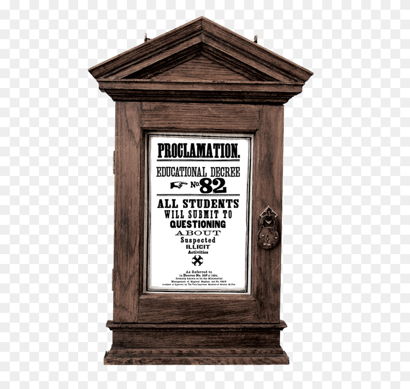 551x736 Frame Harry Potter Decree Frame, Mailbox, Letterbox, Advertisement HD PNG Download