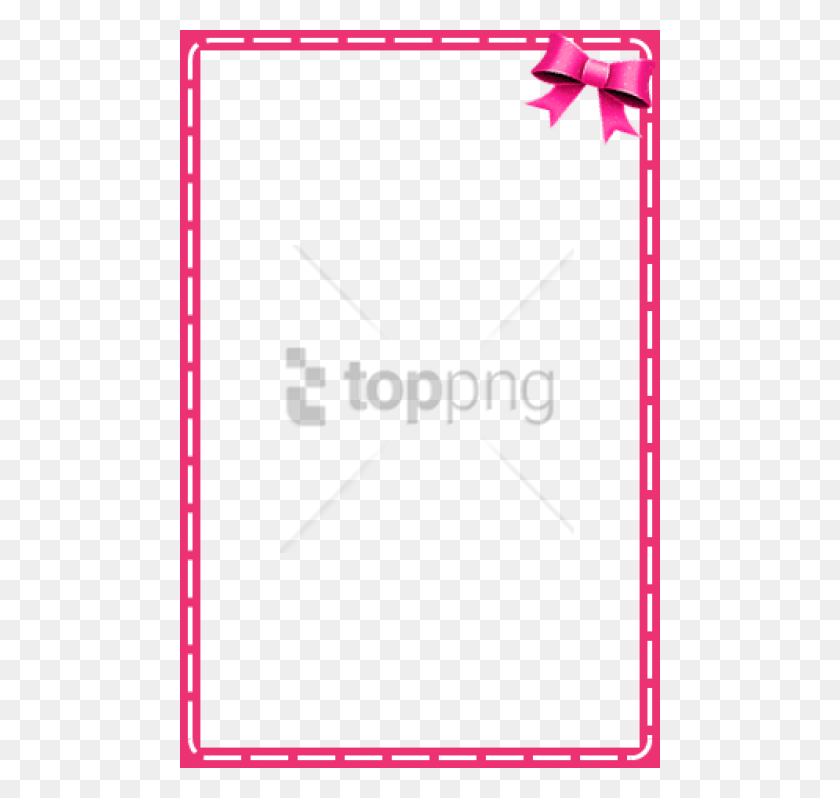 480x738 Frame Isolated Over A Transparent Background Royalty Frame Pink, Text, Plot, White Board HD PNG Download