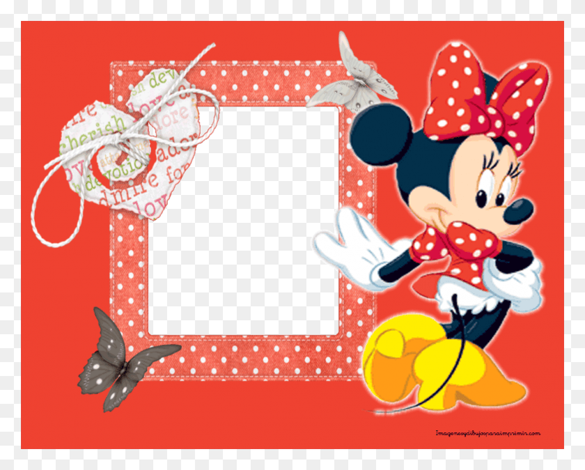 1013x800 Frame Minnie Modelos De Tarjetas De De Minnie Mouse, Bird, Animal, Texture HD PNG Download