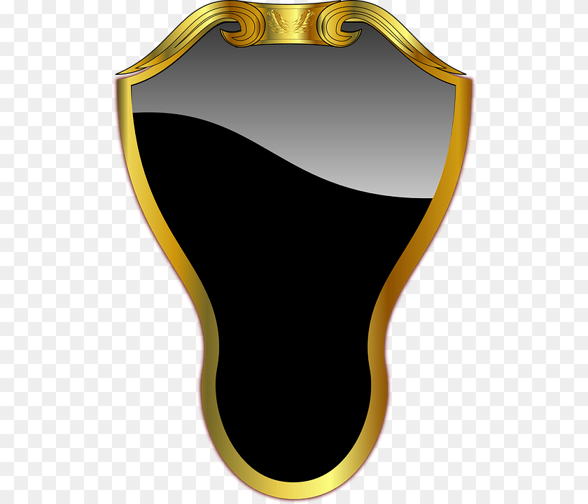 521x720 Frame Mirror Black Elegant Golden Mirror Public Domain, Armor, Bow, Weapon, Shield PNG
