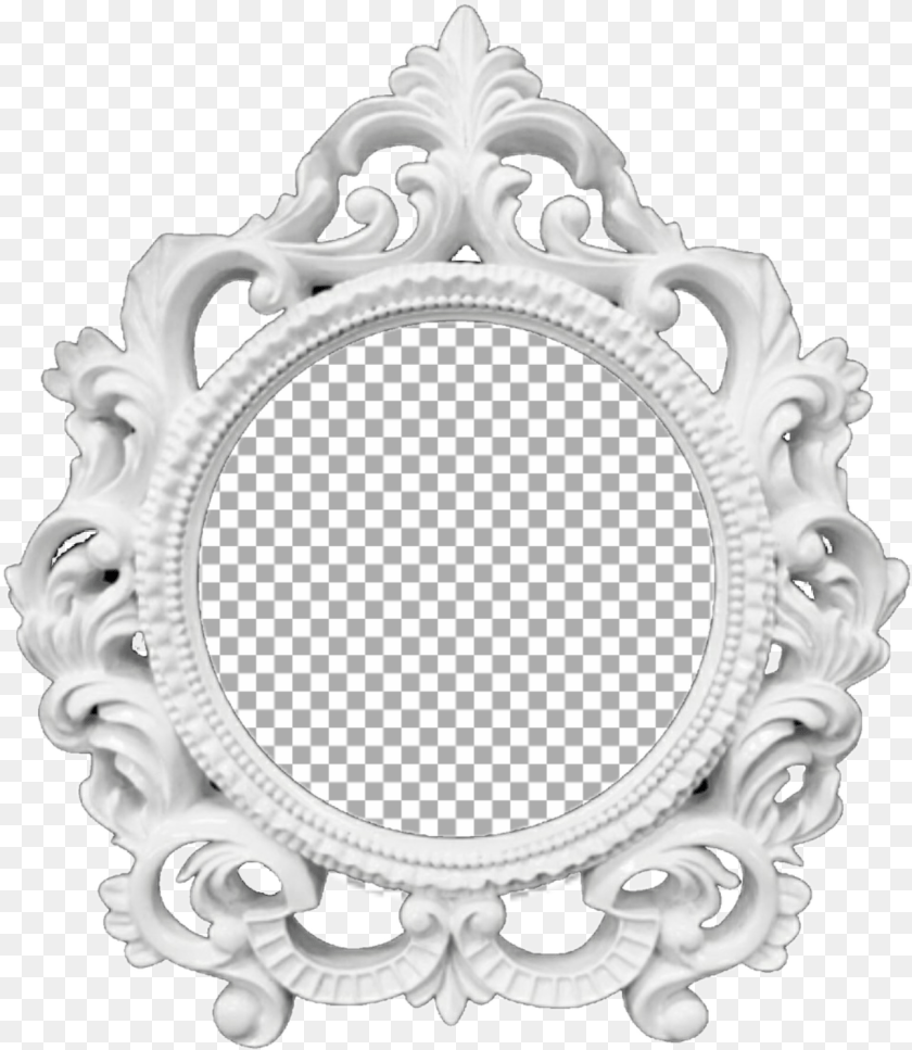 1293x1488 Frame Overlay Aesthetic Mirror Picture Frame, Oval Transparent PNG
