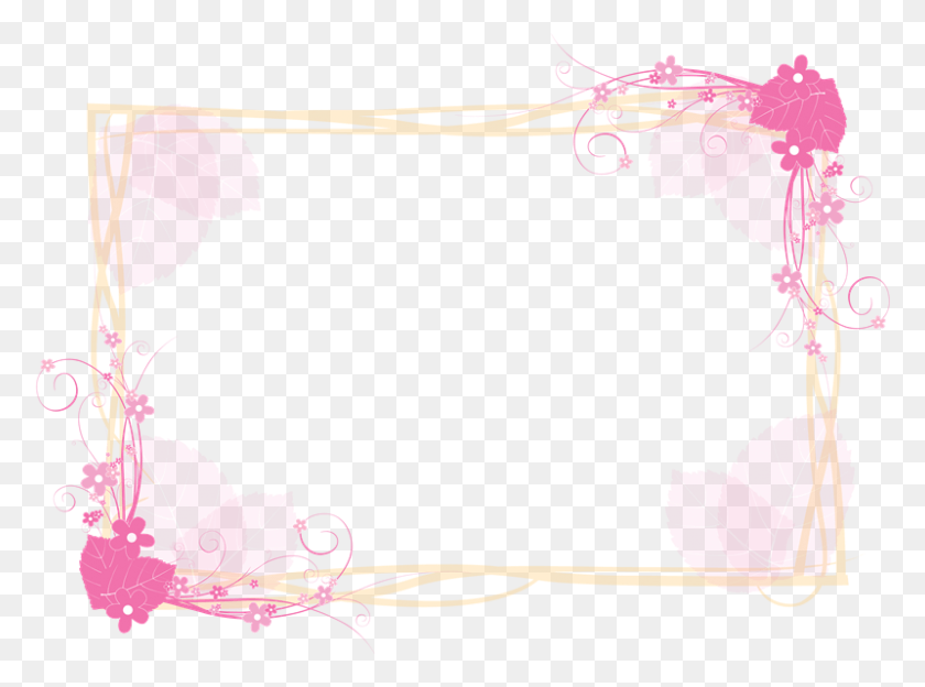 800x579 Frame Pinkframe Pink Rectangle Shapes Asethetic Elegant Pink Border Frame, Leaf, Plant, Tree HD PNG Download