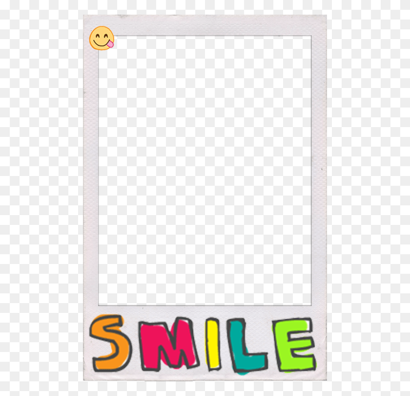 500x750 Frame Polaroid And Byme Image Sticker, Electronics, Monitor, Screen HD PNG Download