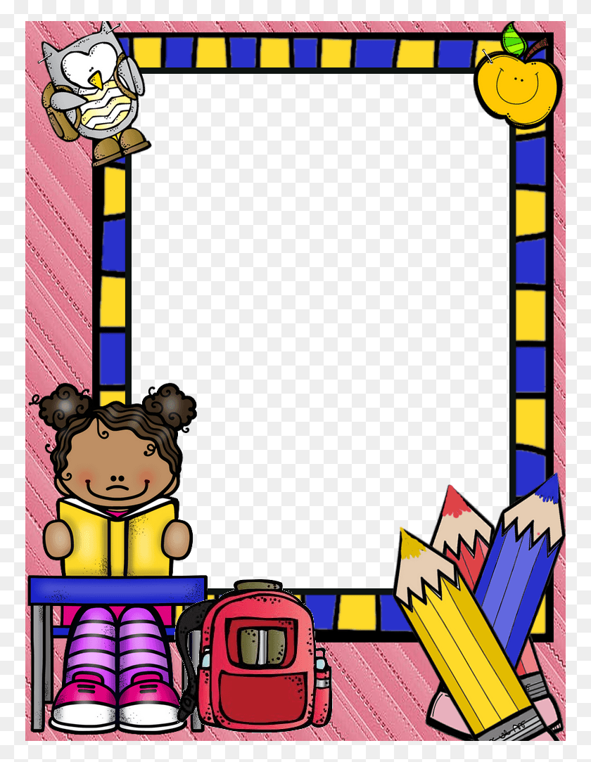 768x1024 Frame School Borders For Paper Borders And Frames Bordes A Color Dj Inkers, Graphics HD PNG Download