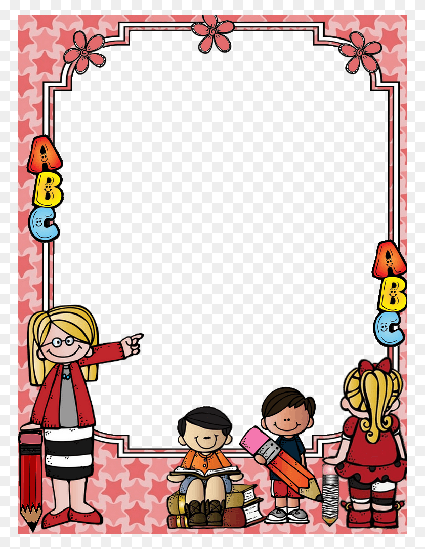 768x1024 Frame School School Decorations School Themes Cartoons Frames And Borders, People, Person, Human HD PNG Download