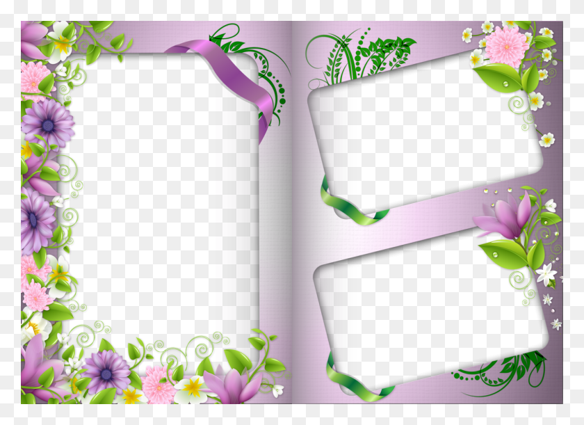 1280x905 Frame Template Templates Borders And Frames Scrapbooking Frame 2 Foto, Graphics, Floral Design HD PNG Download