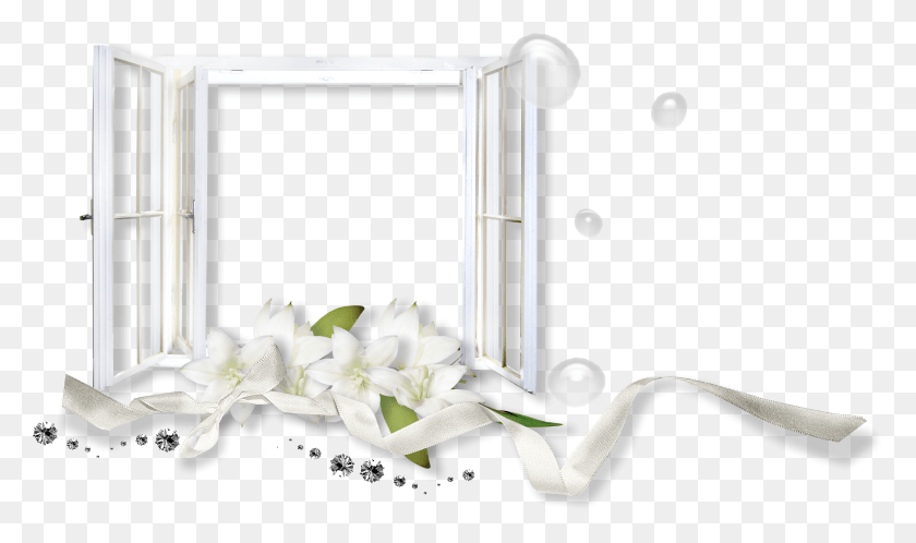3065x1722 Рамка Белые Цветы, Дверь, Растение, Детская Кроватка Png Скачать