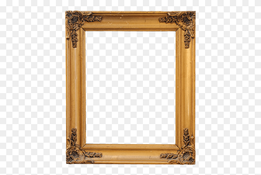 427x504 Frame Wood Wood Frame Old Frame Wooden Frame Mirror, Furniture, Cabinet HD PNG Download