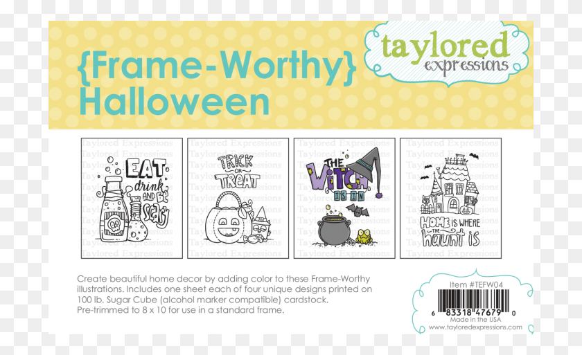 700x453 Frame Worthy Halloween Taylored Expressions, Text, Label HD PNG Download