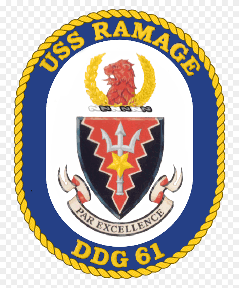 746x950 Framed Art For Your Wall Crest Of Uss Ramage Uss Winston S Churchill Crest, Armor, Logo, Symbol HD PNG Download