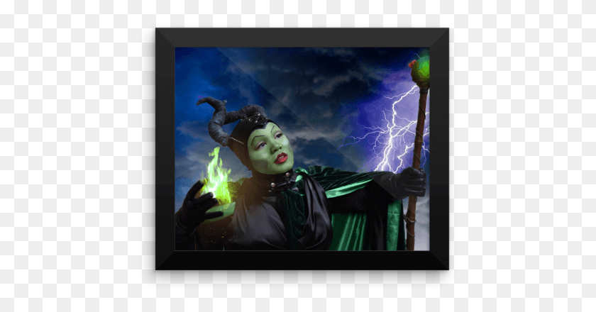 453x380 Framed Maleficent Cosplay Artwork Painting, Nature, Outdoors, Performer HD PNG Download