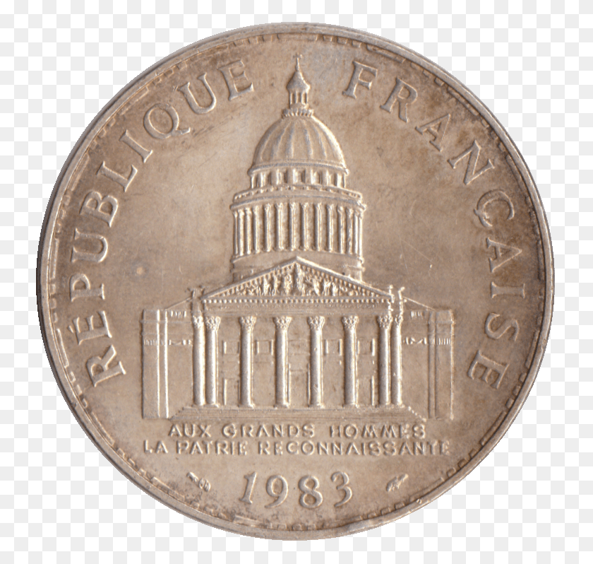 737x738 Francs 1983 Avers Piece 100 Francs, Coin, Money, Nickel HD PNG Download