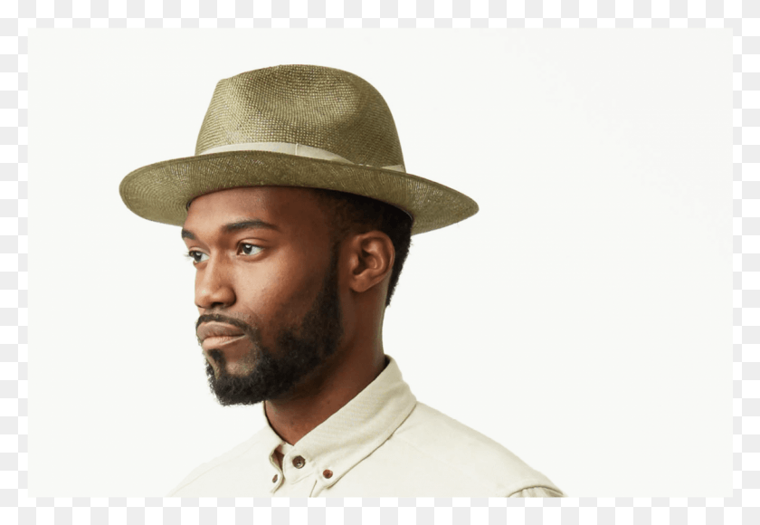 1121x748 Frank Harold Olive Straw Wide Brim Fedora Hat Front Gentleman, Clothing, Apparel, Person HD PNG Download
