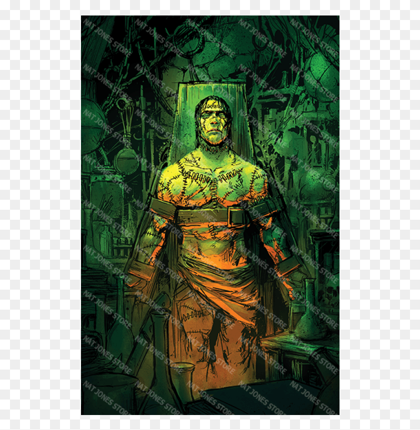 518x801 Frankenstein Art, Person, Human, Green HD PNG Download