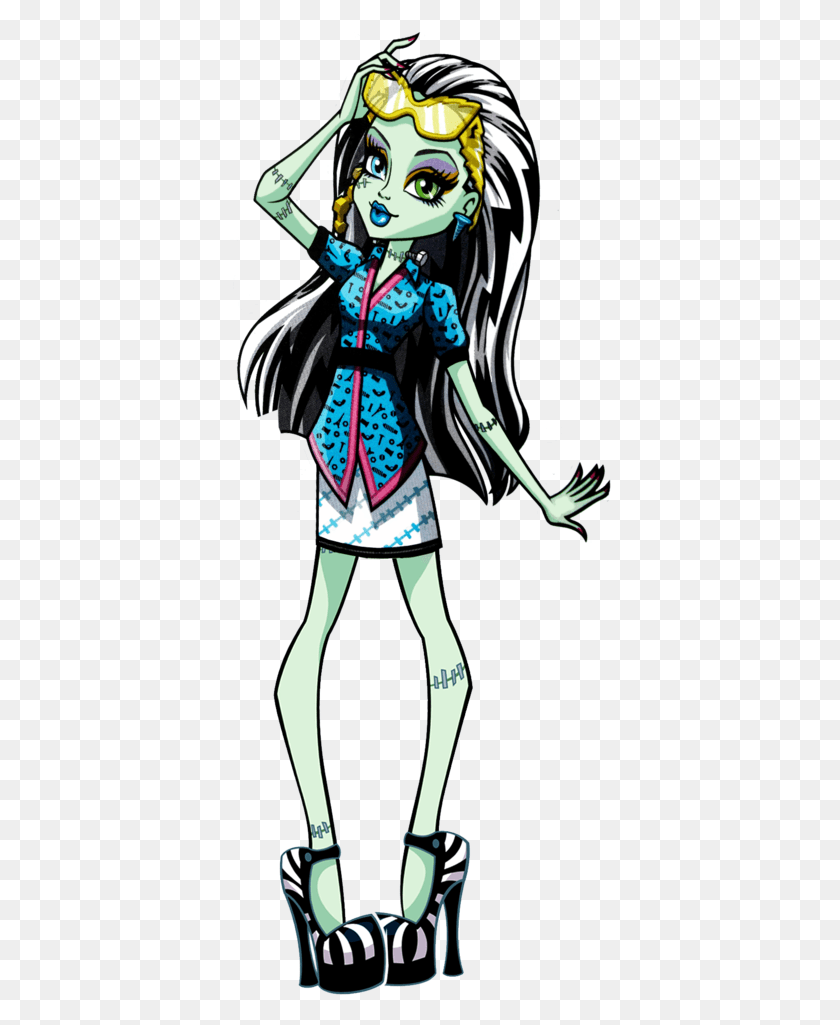383x965 Frankie Stein Scaris Monster High Scaris Frankie Stein Doll, Person, Human, Costume HD PNG Download