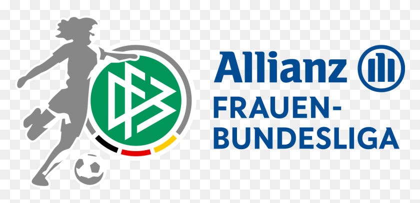 1200x534 Frauen Bundesliga Allianz Frauen Bundesliga Logo, Symbol, Trademark, Person HD PNG Download