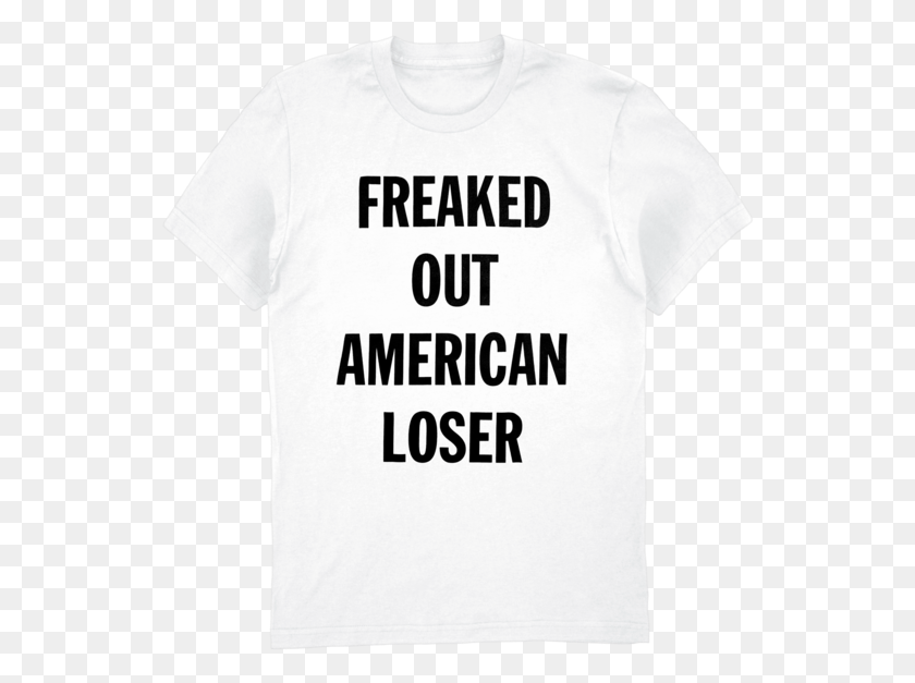 544x567 Freaked Out American Loser Tee Active Shirt, Clothing, Apparel, T-shirt HD PNG Download