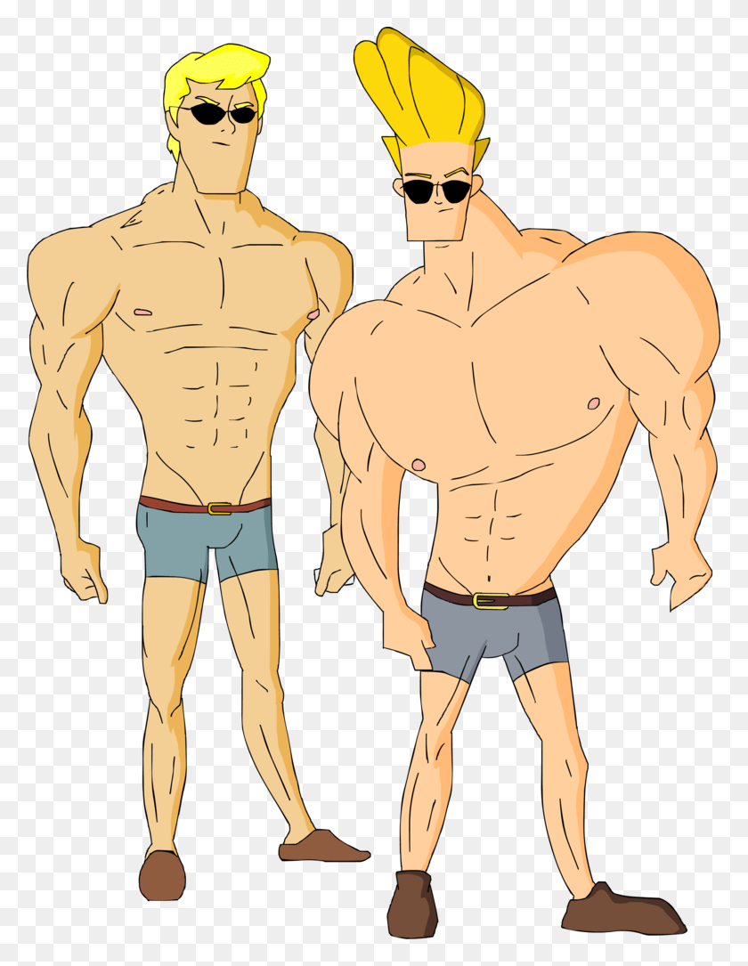 779x1025 Fred And Johnny Sexy By Kim Possible333 D6fgjau Johnny Bravo In Shorts, Person, Human, Face HD PNG Download